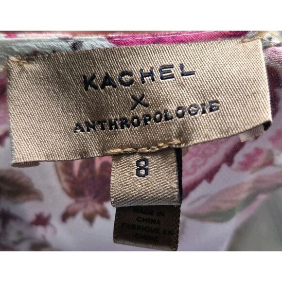 New Anthropologie Kachel Womens Colorful Floral Aleydi Printed-Wrap Dress US 8 - Picture 9 of 9